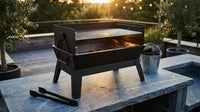 BlackPeak MetroFold Pro Charcoal Grill Station — Lifestyle