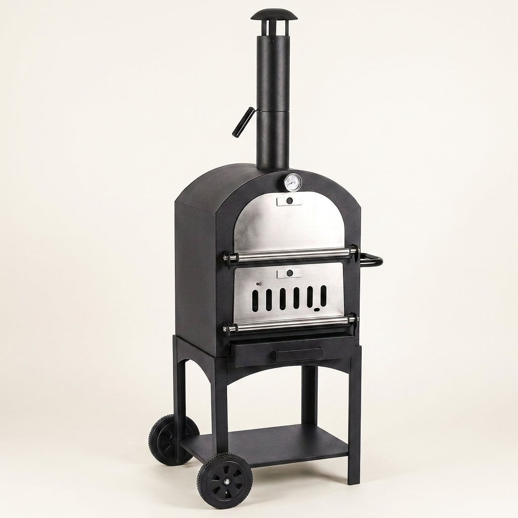 EmberFlame Compact Wood-Fired Pizza Oven — Studio Shot