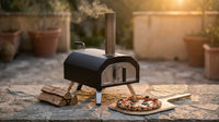 EmberFlame Compact Wood-Fired Pizza Oven — Lifestyle