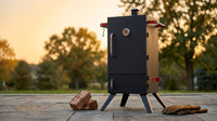 ForgeMaster Apex V600 Vertical Smoker — Lifestyle
