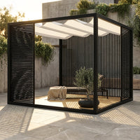 NoirVerge Aperture Pergola — Studio Shot