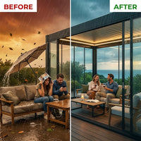 VetroHaus Panorama Glass Pavilion — Before & After