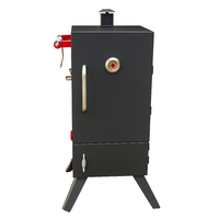 Vertical Smoker Built for Competition Results, Insulated Cabinet, Stainless Steel Racks, Charcoal Wood