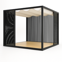 Outdoor Pergola Built to Transform Any Space, Powder-Coated Aluminum Frame, Marine-Grade Fabric Canopy
